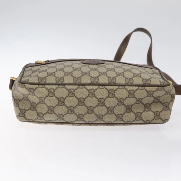 GUCCI GG Supreme Shoulder Bag PVC Beige Gold - Picture 8 of 16